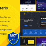 Crypterio 2.4.10 – NFT and Crypto Landing Page WordPress Theme For Free
