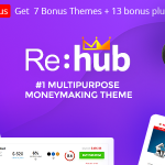 Rehub 19.8.7 – Price Comparison, Multi Vendor Marketplace WordPress Theme For Free